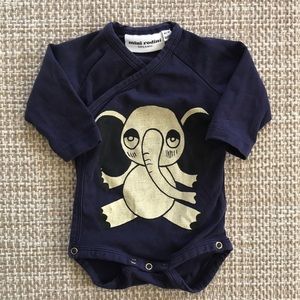 Mini Rodini Organic Onesie (size NB)